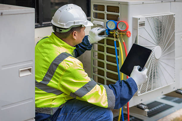 Professional Hvac technician working in Rio Vista, TX